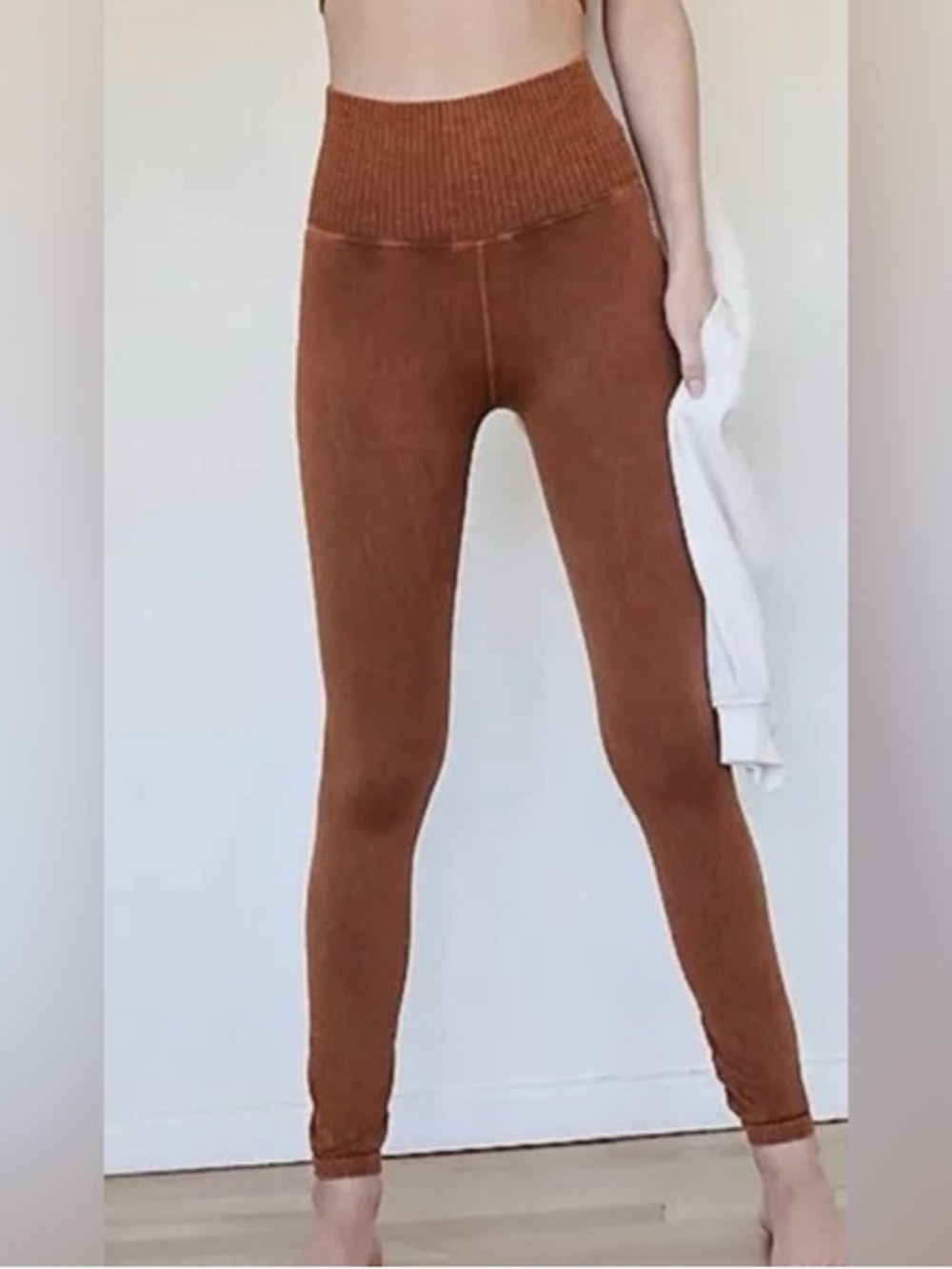 Free People Movement Good Karma Leggings Toasted Coconut XS Brown